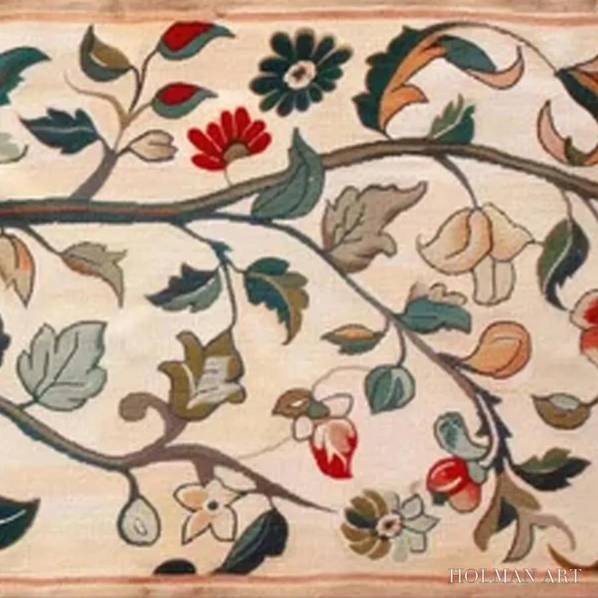 HOLMAN ART Flowering Branch Tapestry Panoramic – Floral Tapestry Painting, Panoramic - image 6