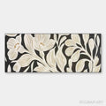 HOLMAN ART Golden Floral Panoramic – Floral Painting, Panoramic , Black and Gold Decor - image 1