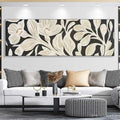 HOLMAN ART Golden Floral Panoramic – Floral Painting, Panoramic , Black and Gold Decor - image 2