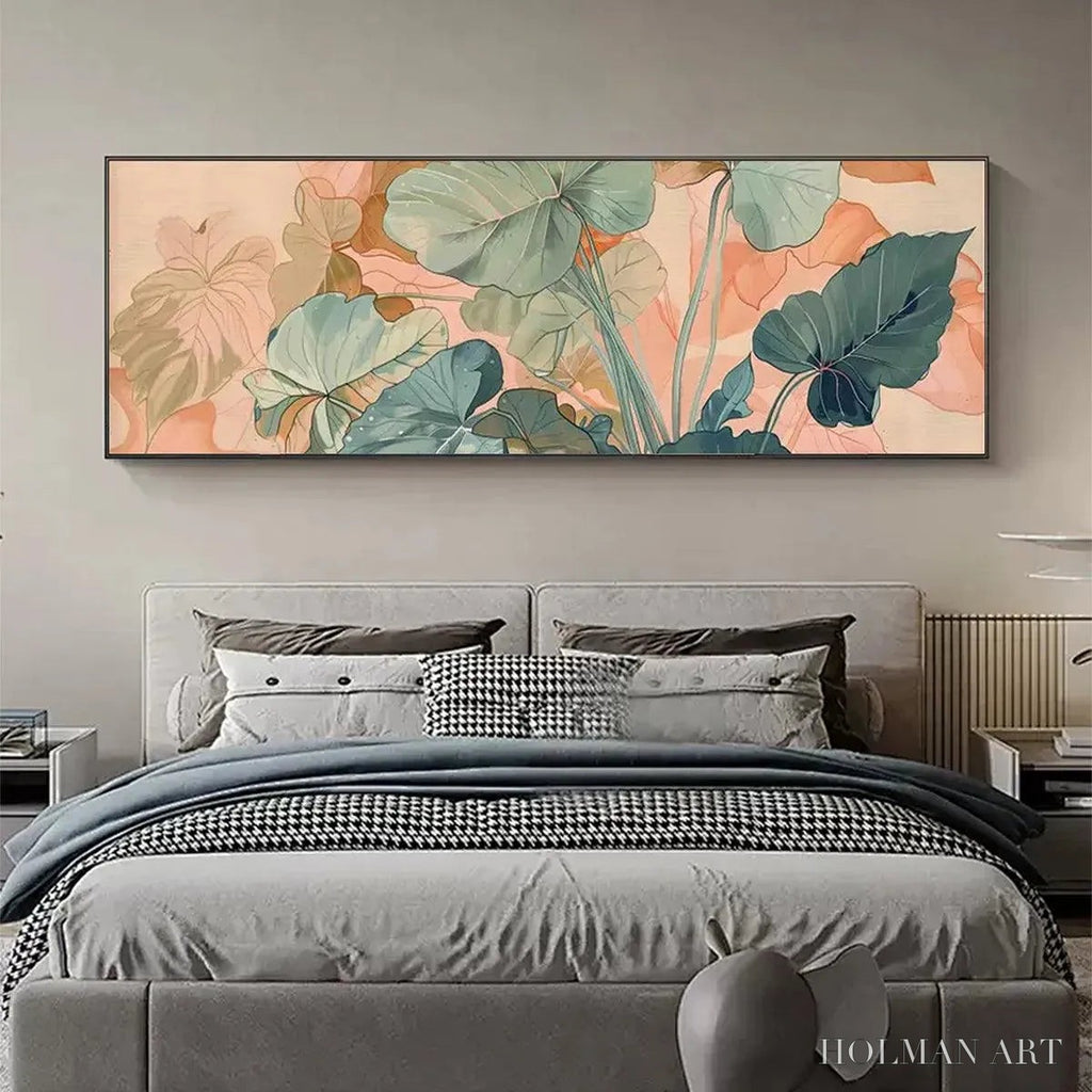 HOLMAN ART Tropical Leaf Panoramic – Botanical Painting, Panoramic - image 6