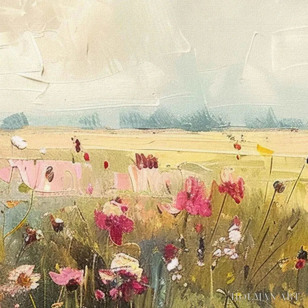 HOLMAN ART Wild Flower Field Panoramic – Wildflower Painting, Panoramic - image 3