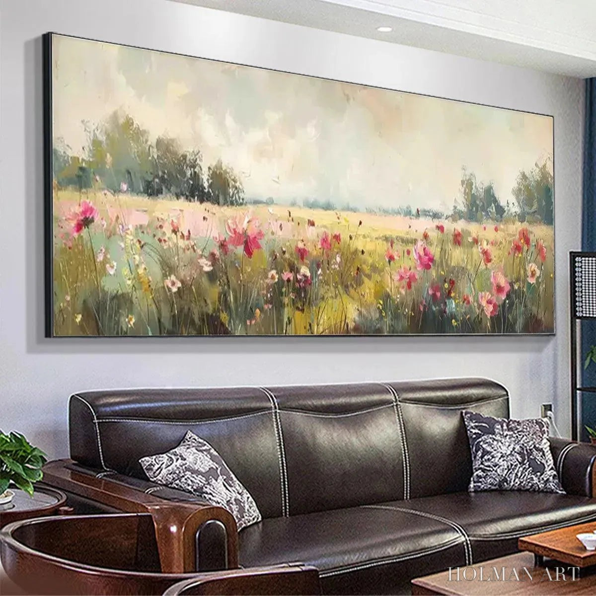 HOLMAN ART Wild Flower Field Panoramic – Wildflower Painting, Panoramic - image 5