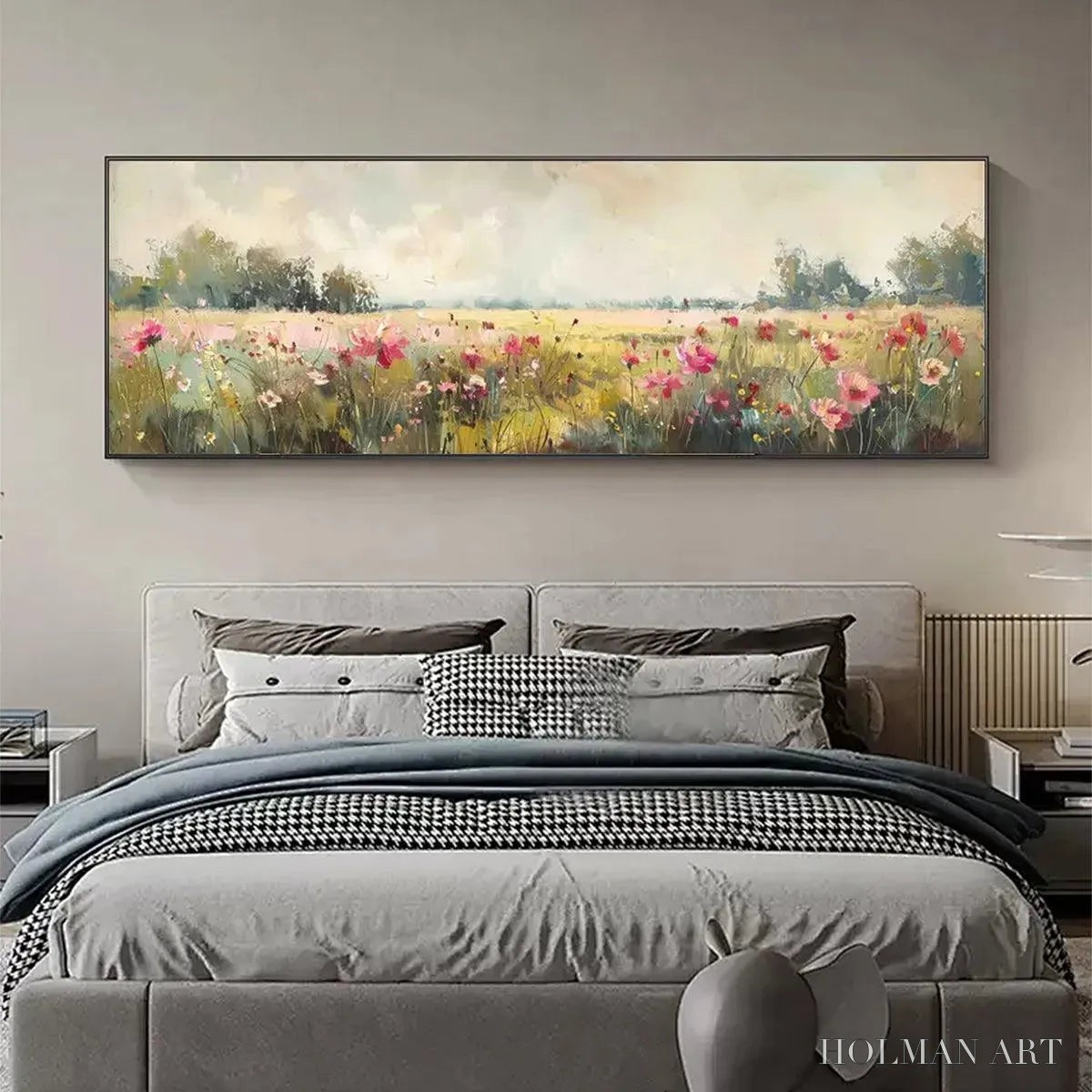HOLMAN ART Wild Flower Field Panoramic – Wildflower Painting, Panoramic - image 6