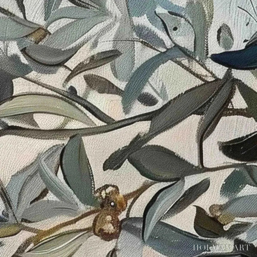 HOLMAN ART Olive Branch Panoramic – Botanical Painting, Panoramic - image 4