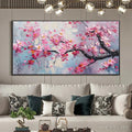 HOLMAN ART Springtime Serenade – Textured Cherry Blossom Painting, Horizontal - image 2