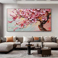 HOLMAN ART Cherry Blossom Dream – Textured Impasto Cherry Blossom Painting, Horizontal - image 2