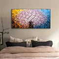 HOLMAN ART Pink Blossom Dream – Textured Floral Impasto Painting in Pink and White - image 2