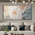 HOLMAN ART Petal Whirl – Textured Floral Painting in Neutral Tones - image 2