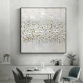 HOLMAN ART White Blossom Field – Textured White Floral Painting, Square - image 2