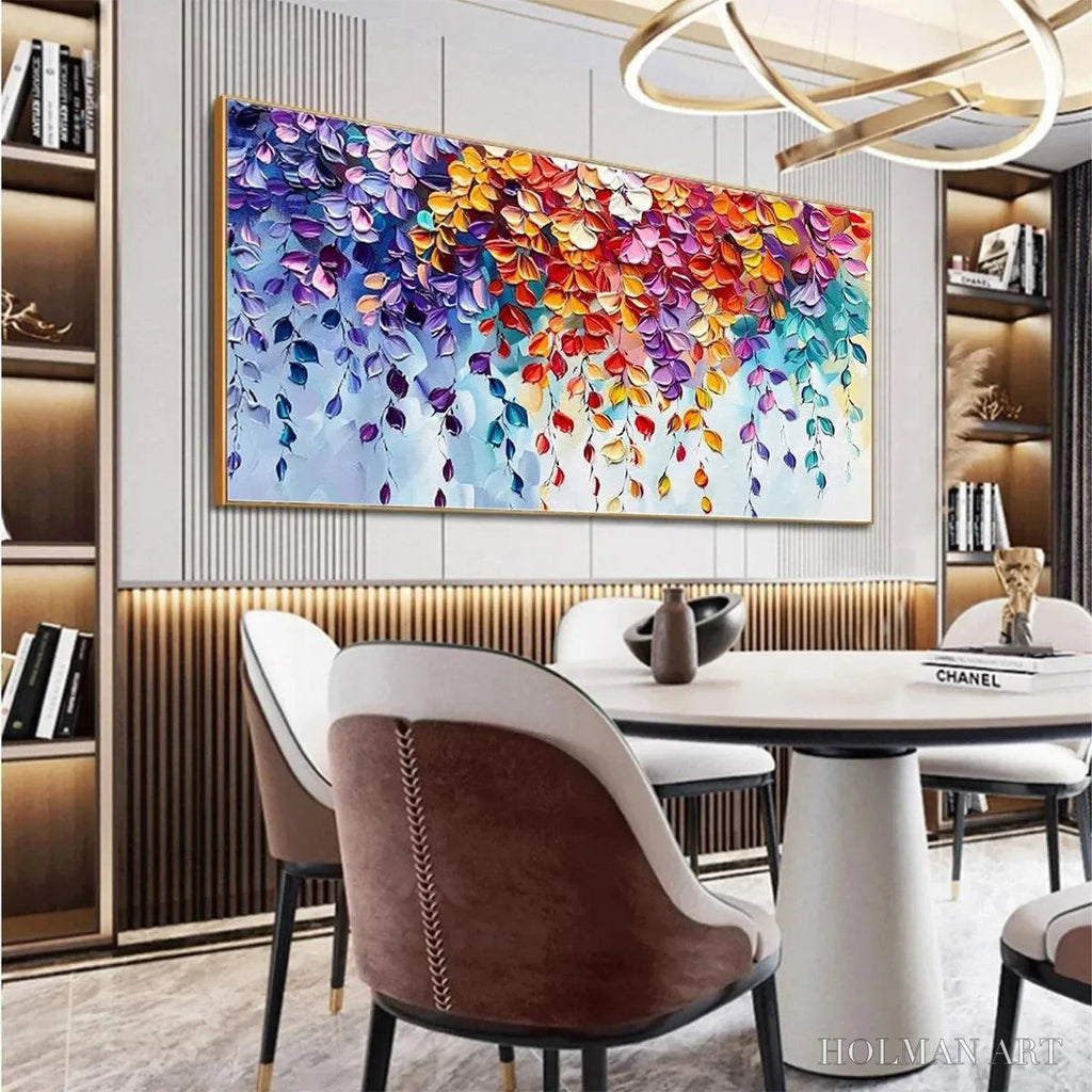 HOLMAN ART Cascading Color – Textured Floral Impasto Painting - image 4