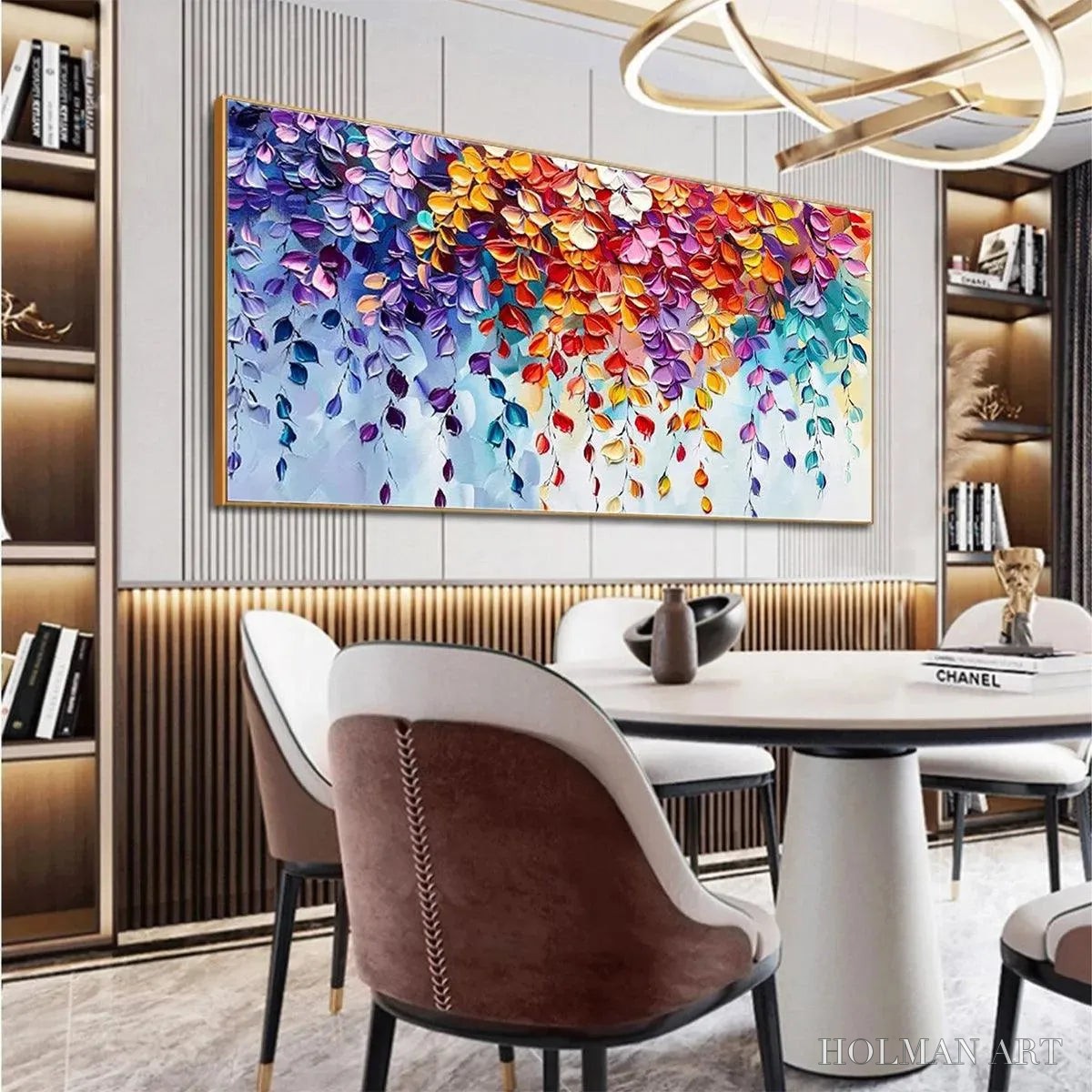 HOLMAN ART Cascading Color – Textured Floral Impasto Painting - image 4