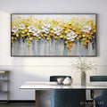 HOLMAN ART White Magnolias – Textured Floral Painting in White and Yellow - image 2