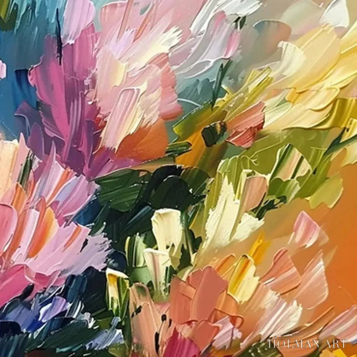 HOLMAN ART Summer Bouquet – Impressionistic Floral Painting in Vibrant Colors - image 3
