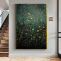 HOLMAN ART Meadow'S Embrace – Moody Floral Botanical Painting, Vertical - image 2