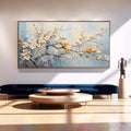 HOLMAN ART Spring Blossoms – Textured Floral Painting in White and Gold - image 2