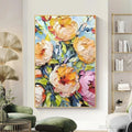HOLMAN ART Summer Bloom – Textured Impasto Floral Painting in Yellow and Pink - image 2