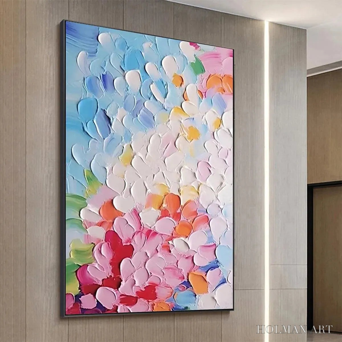 HOLMAN ART Blooming Bouquet – Textured Impasto Floral Painting in Vibrant Colors - image 4