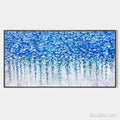 HOLMAN ART Blue Wisteria – Textured Impasto Blue Floral Painting - image 1