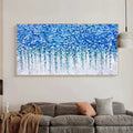 HOLMAN ART Blue Wisteria – Textured Impasto Blue Floral Painting - image 2