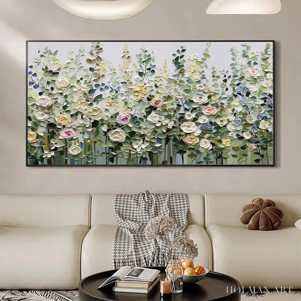 HOLMAN ART Spring Meadow – Textured Impasto Floral Meadow Painting - image 2