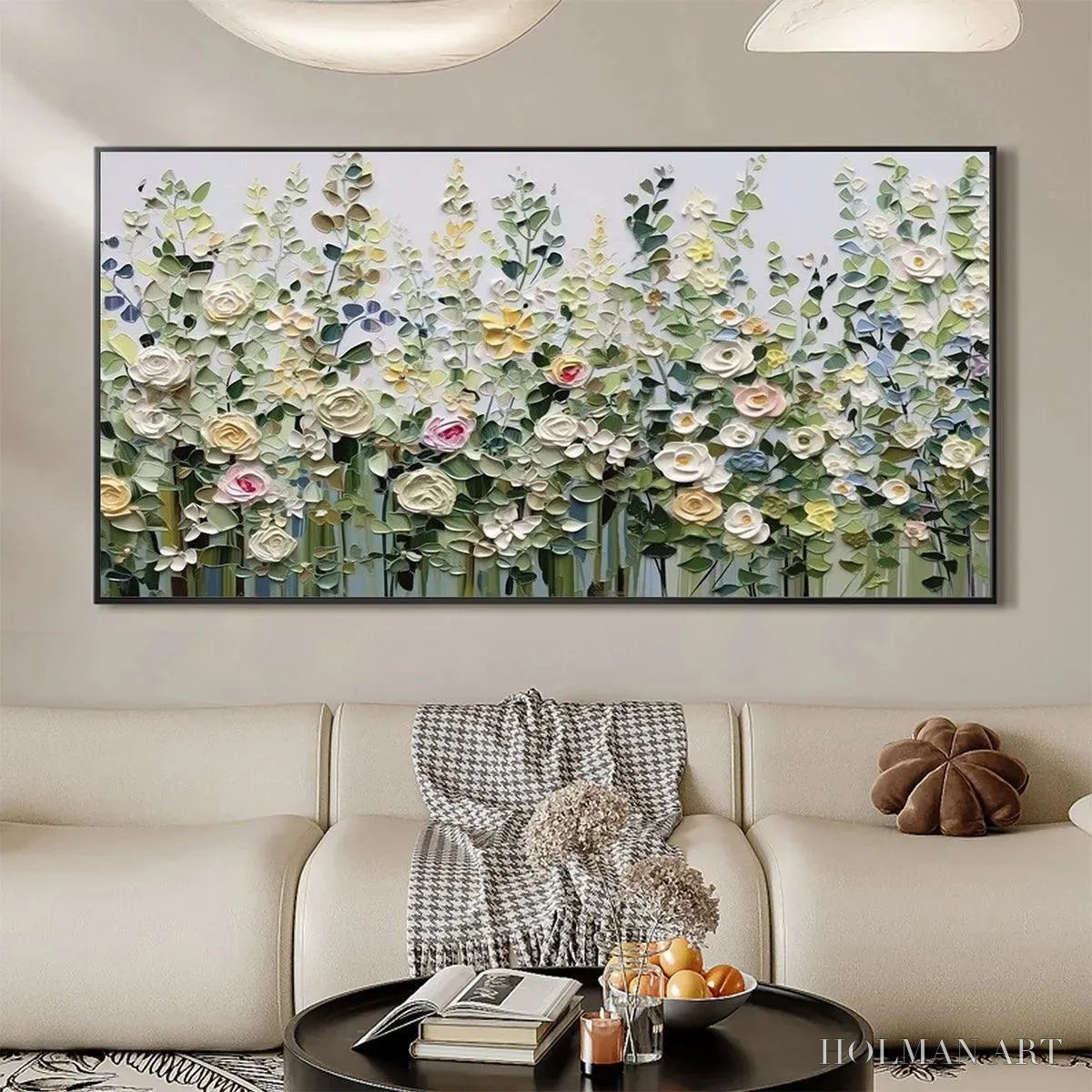 HOLMAN ART Spring Meadow – Textured Impasto Floral Meadow Painting - image 2