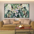 HOLMAN ART Secret Garden – Panoramic Green Botanical Landscape Painting - image 2