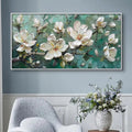 HOLMAN ART Jade Magnolias – White Magnolia Impasto Painting - image 2