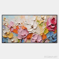 HOLMAN ART Spring Bouquet – Textured Impasto Floral Painting in Pastel Rainbow Colors - image 1