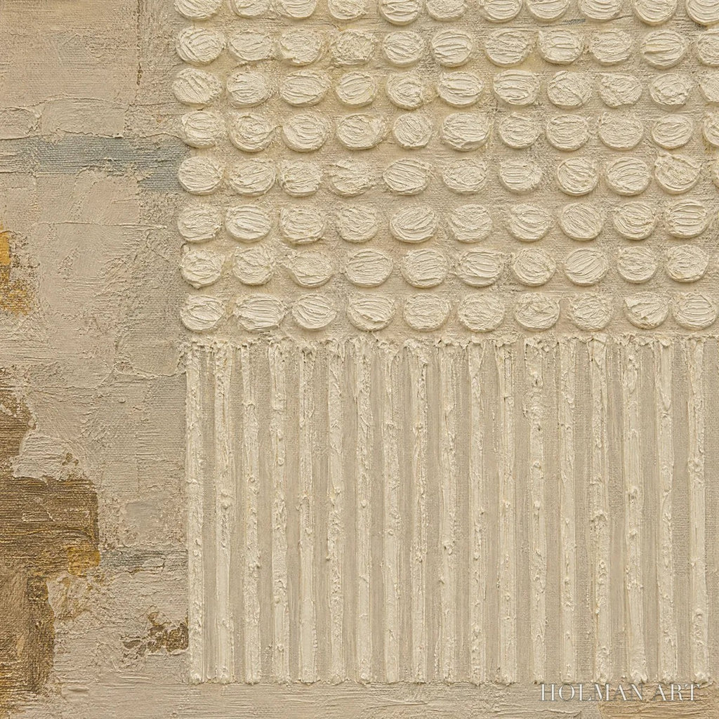 HOLMAN ART Desert Beads – Neutral Dot Texture Panoramic Painting - image 3