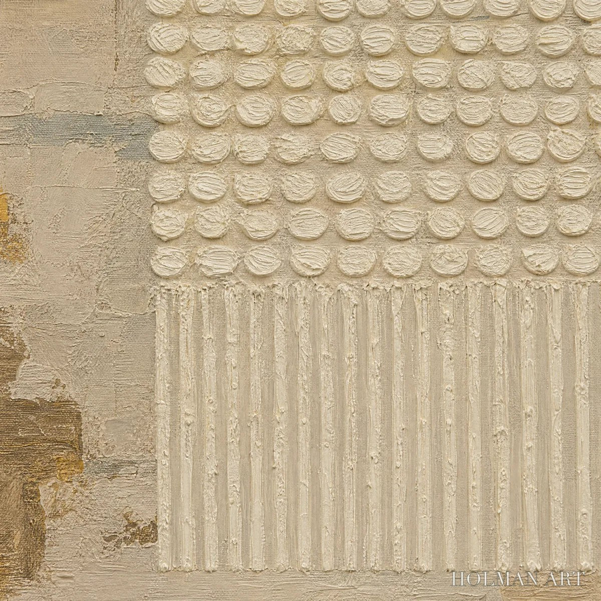 HOLMAN ART Desert Beads – Neutral Dot Texture Panoramic Painting - image 3