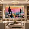 HOLMAN ART Sonoran Dream Textured Cactus Landscape Oil Painting for Walls - image 2