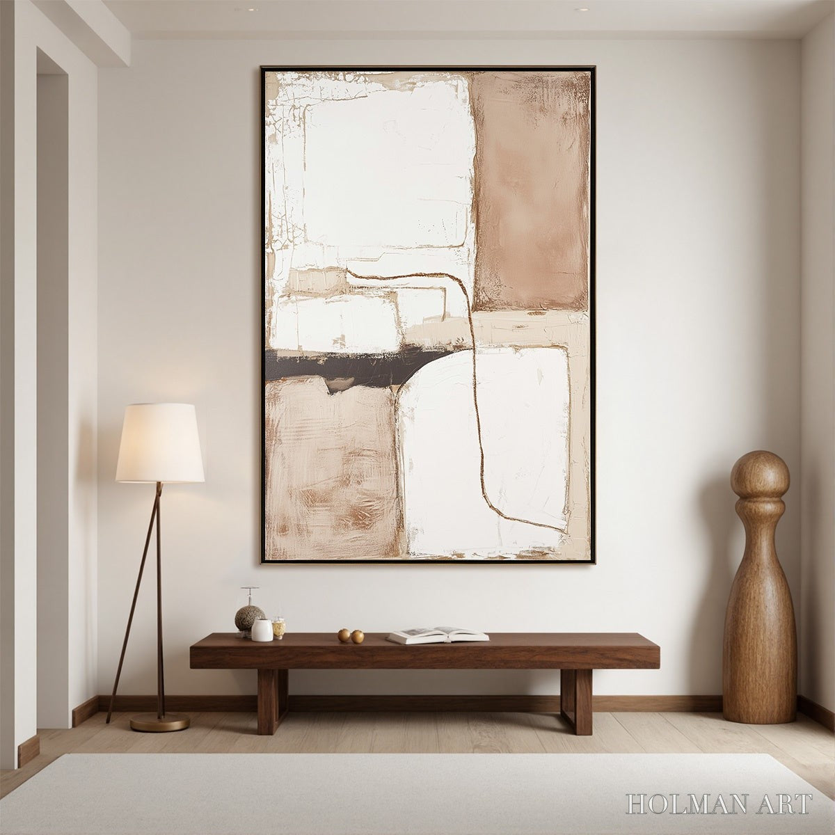 HOLMAN ART Desert Flow – Minimalist Abstract Textured Oil Painting - image 5