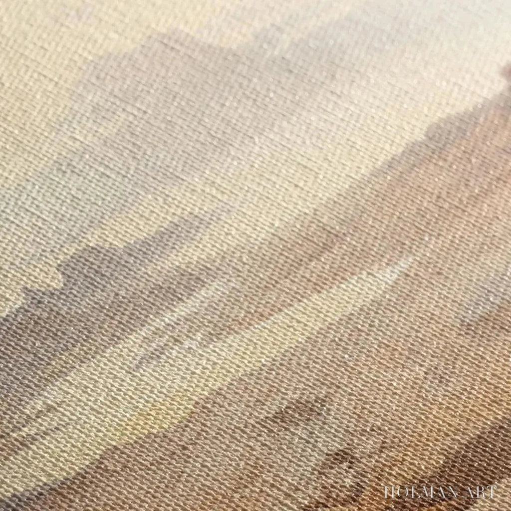 HOLMAN ART Desert Mist Panoramic – Desert Landscape Painting, Panoramic , Minimalist Decor - image 3