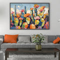 HOLMAN ART Desert Bloom – Textured Cactus Painting, Impasto , Horizontal Canvas, Desert Decor - image 2