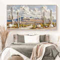 HOLMAN ART Desert Dream – Textured Desert Landscape Painting, Impasto , Horizontal Canvas, Cactus Decor - image 2