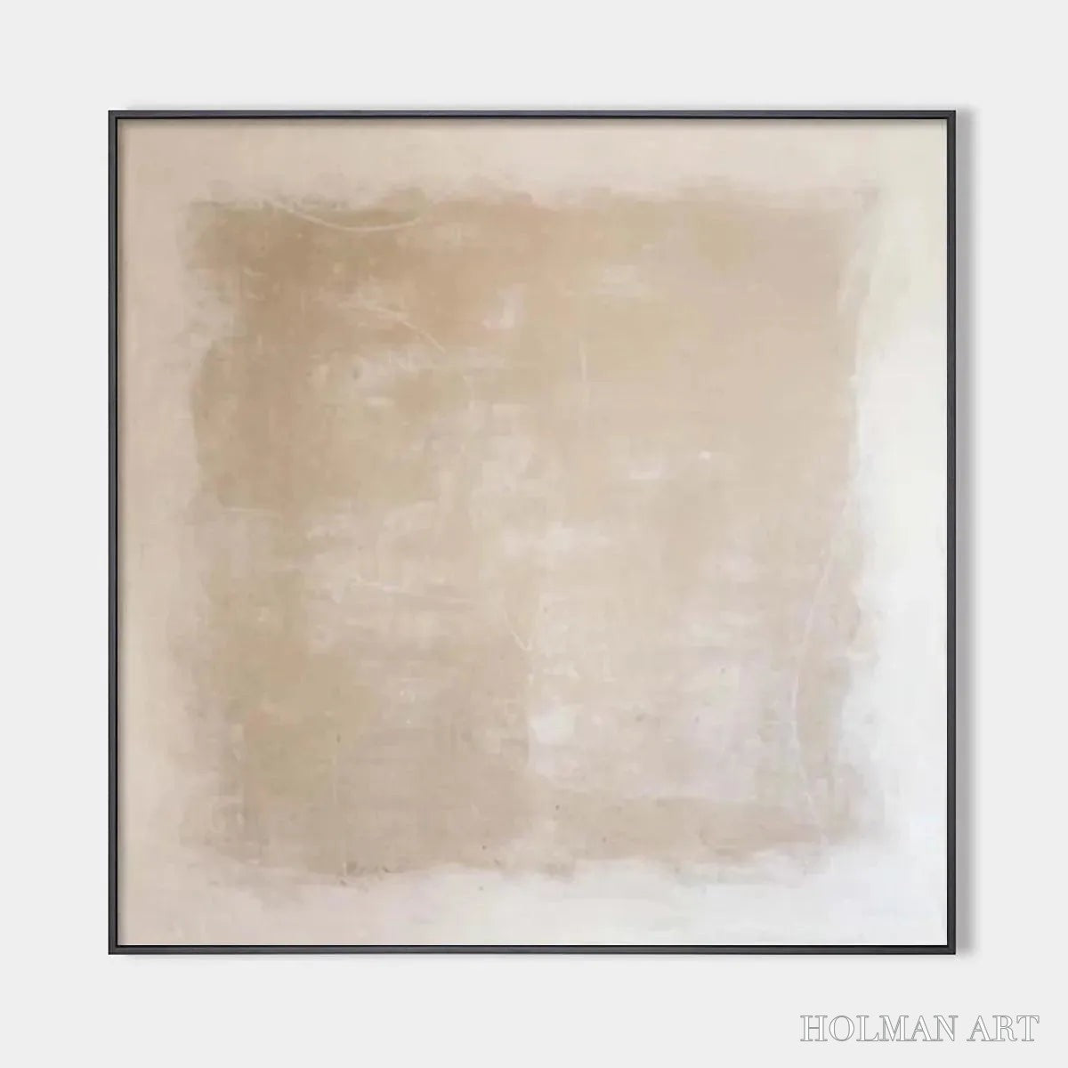 HOLMAN ART Desert Sands – Minimalist Textured Painting in Beige - image 1