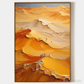HOLMAN ART Golden Dunes – Textured Orange Desert Landscape Impasto Painting - image 1