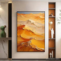 HOLMAN ART Golden Dunes – Textured Orange Desert Landscape Impasto Painting - image 2
