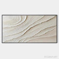 HOLMAN ART Desert Flow – Beige Abstract Minimalist Textured Painting - image 1