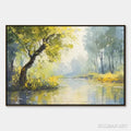 HOLMAN ART Green Haven – Green Forest Lake Painting - image 1