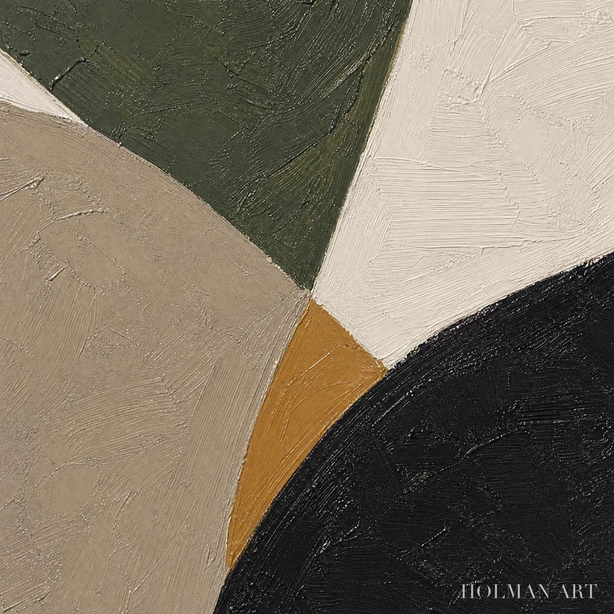 HOLMAN ART Forest Muse – Green Black Organic Abstract - image 3