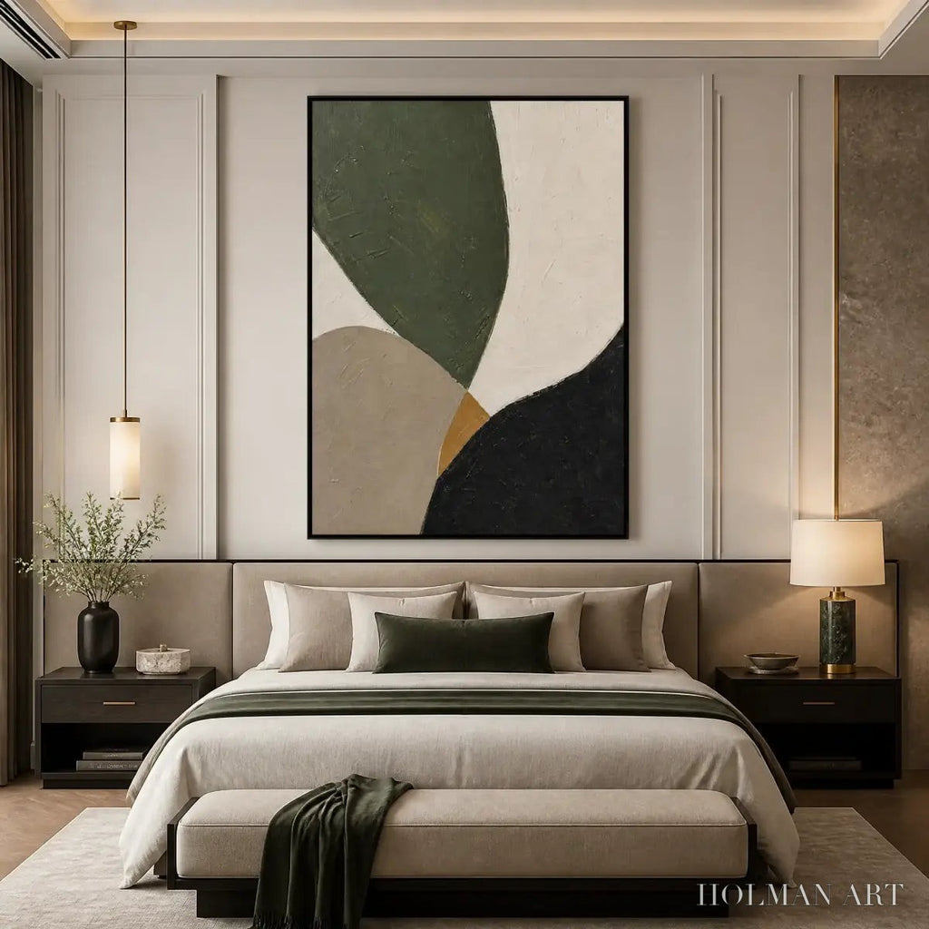 HOLMAN ART Forest Muse – Green Black Organic Abstract - image 5