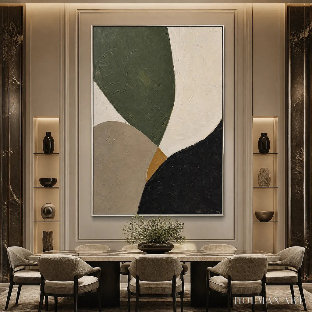HOLMAN ART Forest Muse – Green Black Organic Abstract - image 6