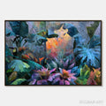 HOLMAN ART Emerald Hideaway – Vibrant Impasto Jungle Scene with Toucans - image 1