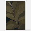 HOLMAN ART Midnight Foliage – Textured Botanical Abstract Painting in Earth Tones - image 1
