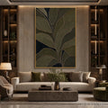 HOLMAN ART Midnight Foliage – Textured Botanical Abstract Painting in Earth Tones - image 2
