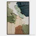 HOLMAN ART Earthen Strata – Vertical Wabi Sabi Textured Abstract Painting - image 1