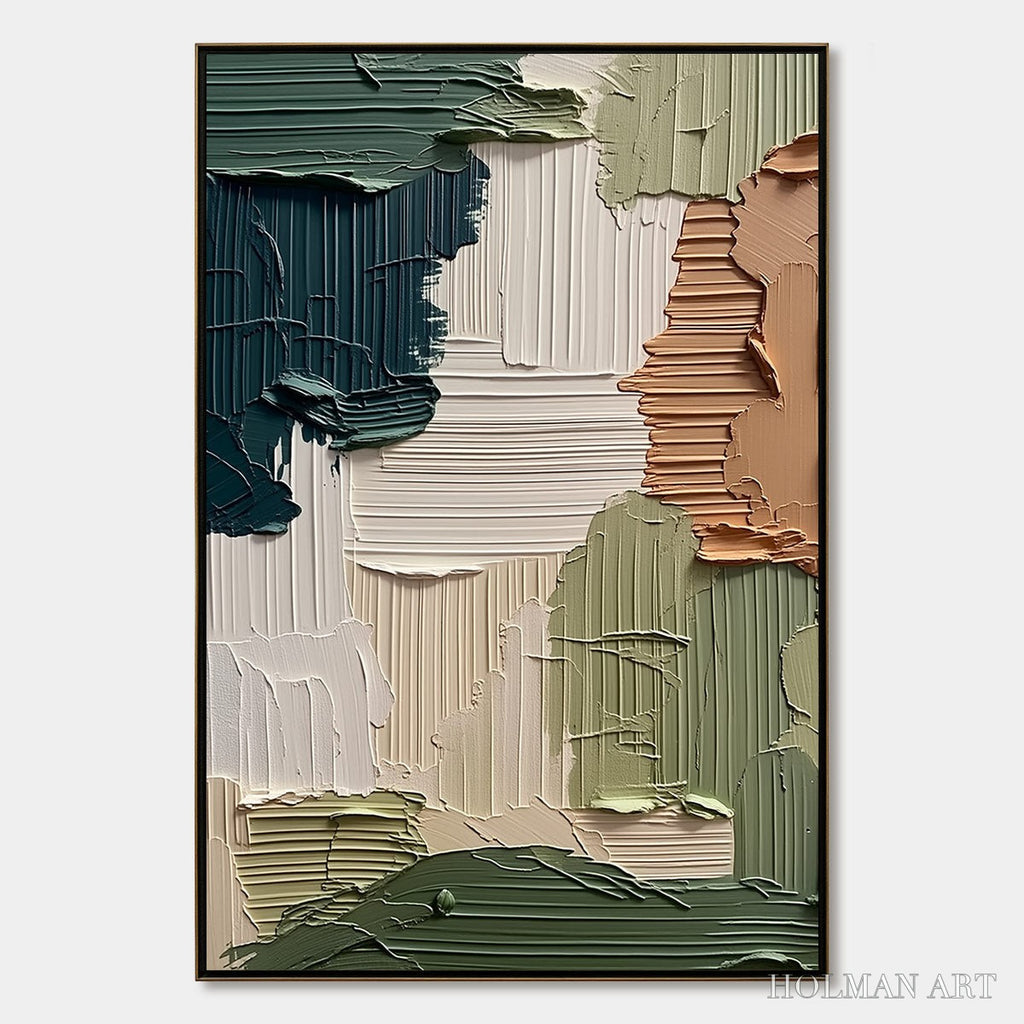 HOLMAN ART Earthen Strata – Textured Wabi Sabi Abstract Impasto - image 1
