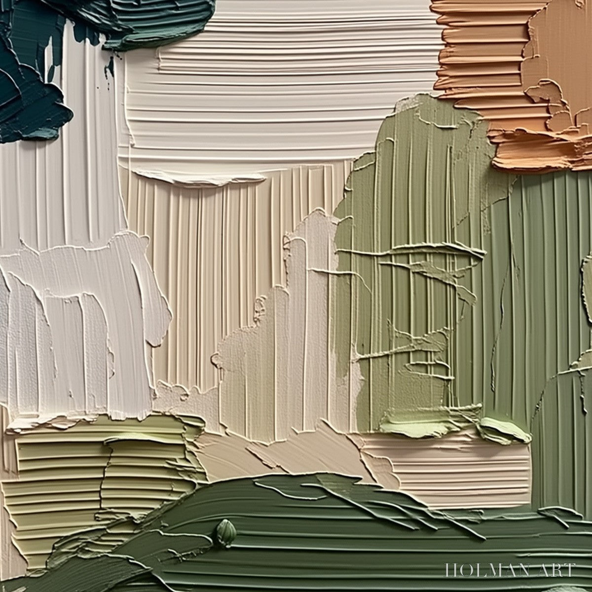 HOLMAN ART Earthen Strata – Textured Wabi Sabi Abstract Impasto - image 5