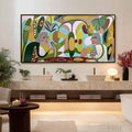 HOLMAN ART the Conversationalists – Large Horizontal Boho Abstract Figurative Painting - image 2